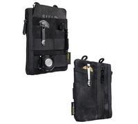 VIPERADE VE18N-OW Pochette EDC Compacte en Toile Cirée avec 6 Compartiments, Organisateur de Poche pour Hommes, Petite Pochette à Outils pour Couteau de Poche, Lampe Torche, Multitools