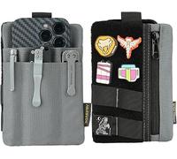 VIPERADE VE27 EDC Organisateur Petit Sac de Poche EDC avec 4 Poches, Petit Sac à Outils EDC Organisateur de Poche Multi-Outils Organisateur d'outils EDC avec Finition Scratch - Gris