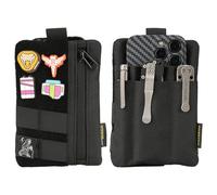 VIPERADE VE27 Organisateur EDC Petit Sac de Poche Avec 4 Poches - Sac à Outils Avec Finition Scratch - Noir