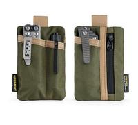 VIPERADE VE29 Mini EDC Pouch Mini Organisateur de Sac avec 4 Poches, Petit Organisateur de Poche EDC Mini Sac Multioutilsà Clés Petit Portefeuille pour Homme Petit Sac à Dos Sac(Vert+Kaki), VE29-GK