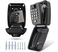 ViperSafe - Boîte à Clefs Sécurisée Extérieure, Coffre Fort à Clef Mural avec Combinaison à 12 Chiffres, Boîtier à Clés Professionnel Étanche de Grande Capacité pour Maison et Bureau (Noir)