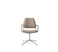 Vipp 455 Chaise pivotante avec patins Polished/Tide