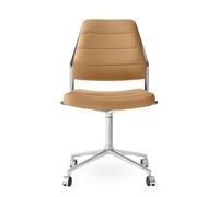 VIPP454 / VIPP 454 Swivel chair Chaise pivotante Camel Vipp sur roues - VIPP454 CAMEL ROLLEN