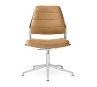 VIPP454+ / VIPP 454+ Swivel chair Siège pivotant Camel Vipp sur les planeurs - VIPP454 PLUS CAMEL GLEITER