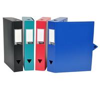 Viquel 097719-49 Class Docs Lot de 4 Boîtes de Classement en polypro Dos de 100 mm Couleurs Assorties