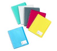 Viquel 097795-49 Geode Lot de 12 Protège-documents avec pochettes amovibles A4 en plastique 40 Vues Couleurs Assorties