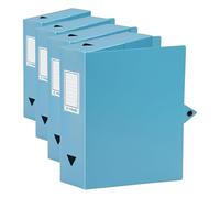 Viquel Class Doc Boîte De Classement en polypro dos 80 mm Bleu Turquoise 114329-02 (Lot de 4)