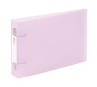 Classeur 2 anneaux plastifié Propysoft Viquel A5 Dos de 3.5 cm rose transparent