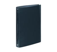 Viquel - Classeur souple A4 avec 4 anneaux - Dos de 3,5 cm - Noir translucide