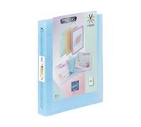Viquel - Classeur souple A4 MAXI personnalisable - 4 anneaux - Dos 4cm - Pour documents A4 - Bleu translucide
