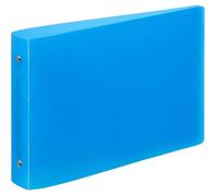Viquel Csseur à fiches Bristol 14,8x21cm souple et résistant 2 anneaux Format A5 (25x16,5cm) Bleu translucide Bleu bleu CLASSEUR