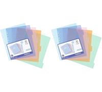Viquel - Lot de 12 intercalaires en plastique - Maxi format (24,5x30,5cm) - Pour classeur A4 Maxi format ou classeur à levier