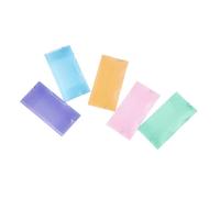 Viquel - Lot de 20 mini pochettes en plastique 12x23,5cm - Chemise 3 rabats format chèque Propysoft - Coloris pastels assortis