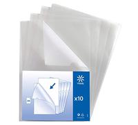 Viquel - Lot de 50 Pochettes Coin A4 Transparentes en Plastique Ultra Résistant