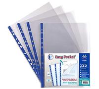 Viquel - Lot de 50 Pochettes Perforées Transparentes de Qualité Supérieure A4