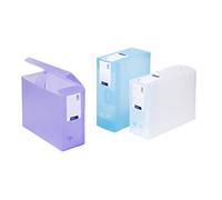 Viquel - Lot de 8 boites de classement en plastique - Lot 8 boites à archive grande capacité - Boites de assorties Propysoft - Dos de 60 mm