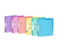 Viquel - Lots de 10 classeur à levier en carton dos de 7cm - Assortiment de 6 couleurs - En carton rigide - 29,5x32cm - Format A4 et A4+