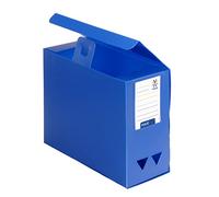Viquel Maxi Doc - Boîte De Classement Boite de rangement Boite archive en plastique polypropylène - Boite grande capacité - dos 120 mm - Bleu
