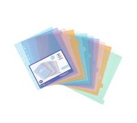 Intercalaires A4+ polypropylène coloré Propysoft Viquel 12 onglets neutres - 1 jeu