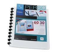 Viquel – Protège-documents personnalisable Géode – Essentiel Recycle A4 30 pochettes 60 vues blanc