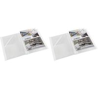 Viquel - Porte vues A3 en plastique PROPYGLASS - Reliure 40 vues en Propyglass A3 - Ouverture 180° - 33x44cm -Transparent (Lot de 2)