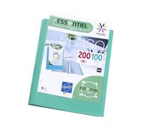 Viquel - Porte vues A4 200 vues ESSENTIEL - Porte documents personnalisable - Fabriqué en France - 100 Pochettes de qualité lisse - Vert