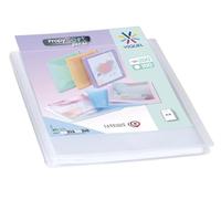 Viquel - Porte-Vues A4 200 Vues Incolore PROPYSOFT (100 Pochettes) - Idéal pour Classer et Protéger vos Documents - Grande Capacité, Pochettes Lisses, Couverture Personnalisable - Fabriqué en France