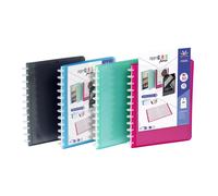 Viquel Porte vues personnalisable Propyglass A4 - Polypropylène lisse 5/10 - 25 pochettes - 50 vues - Assortis