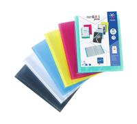 Viquel Porte vues personnalisable Propyglass A4 - Polypropylène lisse 5/10 - 40 pochettes - 80 vues - Assortis