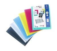 Viquel Porte vues personnalisable Propyglass A4 - Polypropylène lisse 5/10 - 80 pochettes - 160 vues - Assortis