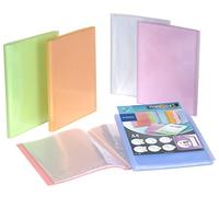 Viquel - Protège documents A4 en plastique - Porte-vues Personnalisable A4 - Reliure 80 Vues (40 pochettes) - Couleurs