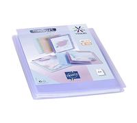 Viquel - Protège documents personnalisable - Reliure Format A4 - Porte vues 120 Vues (60 pochettes) Propysoft - Pochettes transparentes et lisses - Violet translucide