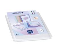 Viquel - Protège documents personnalisable - Reliure Format A4 - Porte vues 120 Vues (60 pochettes) Propysoft - Pochettes transparentes et lisses - Incolore translucide