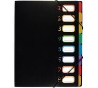 VIQUEL - Trieur 8 compartiments Rainbow Class en plastique - Format A4
