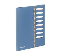 Viquel - Trieur A4 8 Compartiments BUSINESS CLASS - Organiseur de dossier avec Fermeture Élastique pour Bureau et Maison - Bleu