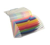 Viquel Trieur Accordéon 12 Positions avec Fermeture Élastique Tri-zen Transparent
