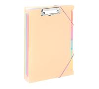 Viquel - Trieur Document A4 avec 6 Compartiments et Porte Bloc - Rainbow Pastel