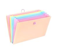 Viquel - Trieur extensible A4 8 compartiments - Organisateur documents bureau & maison - Classeur accordéon pastel résistant - Beige