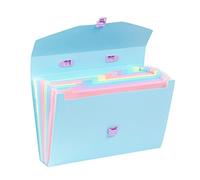 Viquel - Trieur Valisette A4 avec 12 Compartiments Rainbow Pastel Bleu