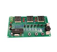 VIRELLO AT89C2051 Kit d'horloge à six chiffres, projet d'assemblage électronique à monter soi-même avec schéma pour étudiants et amateurs, minuterie numérique 6-12 V