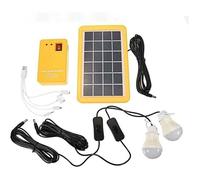 Virex® Kit Panneau Solaire Domestique 3 Ampoules LED Éclairage Secours 4 Ports USB Jardin Extérieur