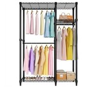 Virimolo Portant vêtements étagères chaussures 110x40x194,2cm,pour chambre