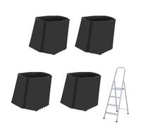 virkwuy 4 Pièces Patin Echelle Escabeaux à l'Échelle CTube Carré 2x4 cm | Embout Escabeau, pour les Travaux d'ingénierie, les Scènes d'entretien Maison, Les Cadeaux Pratiques
