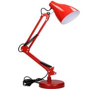 Virone DIAN Lampe De Bureau avec Support en Acier Lampe Architecte à Source de Lumière Remplaçable avec Culot E27 Articulée Ampoule Non Incluse