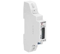 Virone EM-2 Compteur D'électricité Rail DIN Compteur d'Energie Monophasé 40A Sortie d'Impuls 1 Module DIN TH-35mm