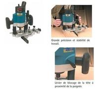 Virutex - Défonceuse à variateur de vitesse électronique Ø 8 mm 1300W - FR278R G