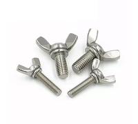 Vis à ailes de papillon ， 10 pièces M5 × 12 mm métriques en acier inoxydable 304 oreilles