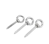 Vis à anneau de levage en acier inoxydable 304 A2, boulon autotaraudeur à œil de mouton, écrou à anneau de levage, vis à bois autotaraudeuse M4 à M12, 1 à 3 pièces(25mm,M4-3pcs)