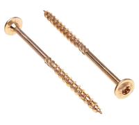 Vis à bois 6 mm x 140 mm - À tête autotaraudeuse, profil Torx, paquet de 100