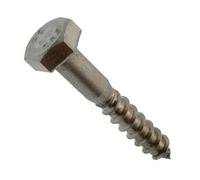Acton Tirefonds bois Inox A2 filetage partiel Ø8 x 50 mm 100 pièces
